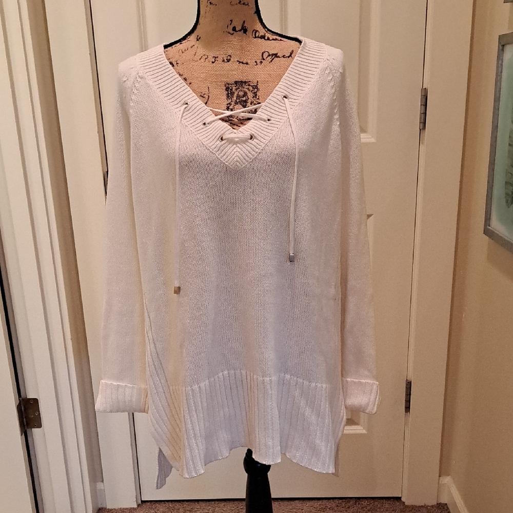 XXL Cream Tunic Sweater